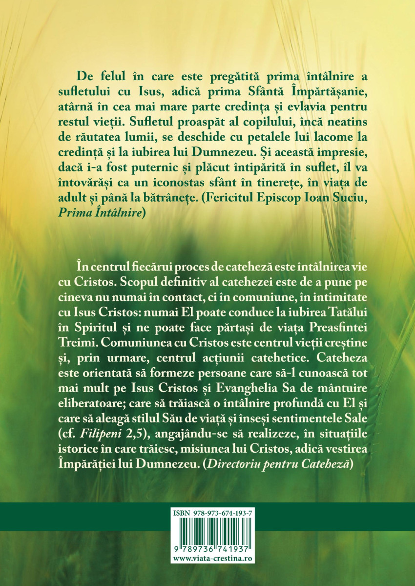 Pregatire copii spovada euharistie spate